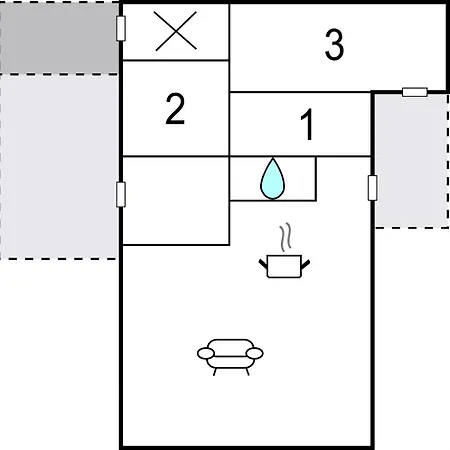 Three-bedroom In Jagerspris Ferienhaus